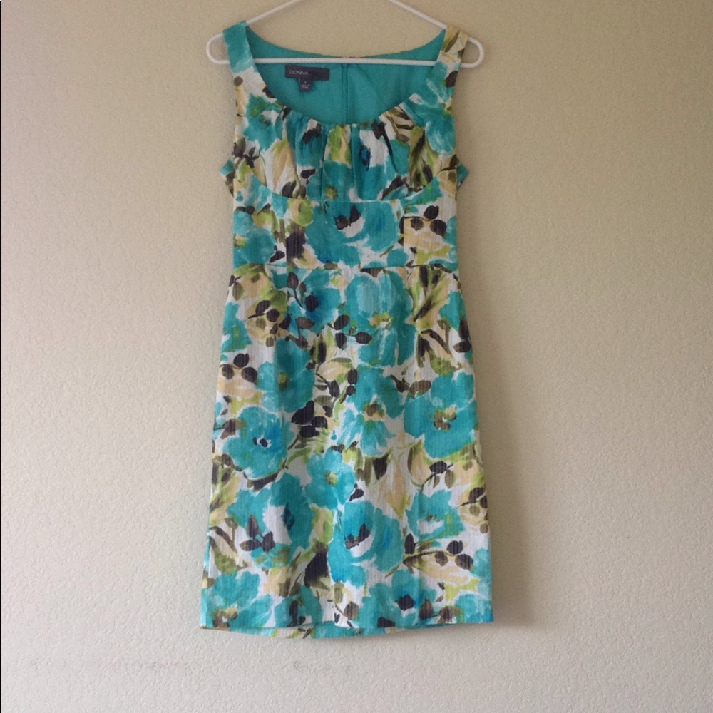 Donna Ricco Floral Dress with Zipper